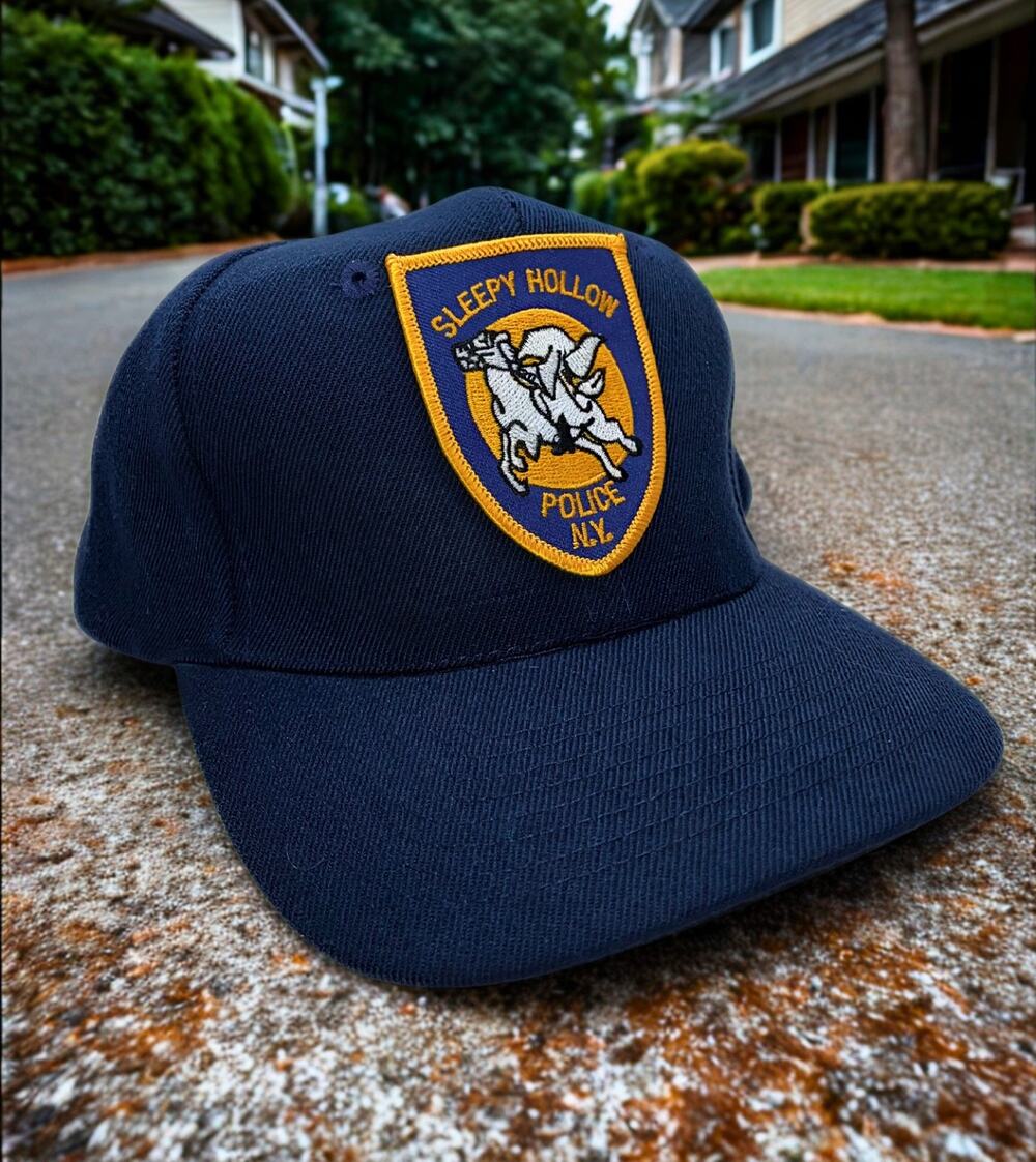 Sleepy Hollow Police NY Snapback Hat Vintage Nissin Headless Horseman Logo EUC